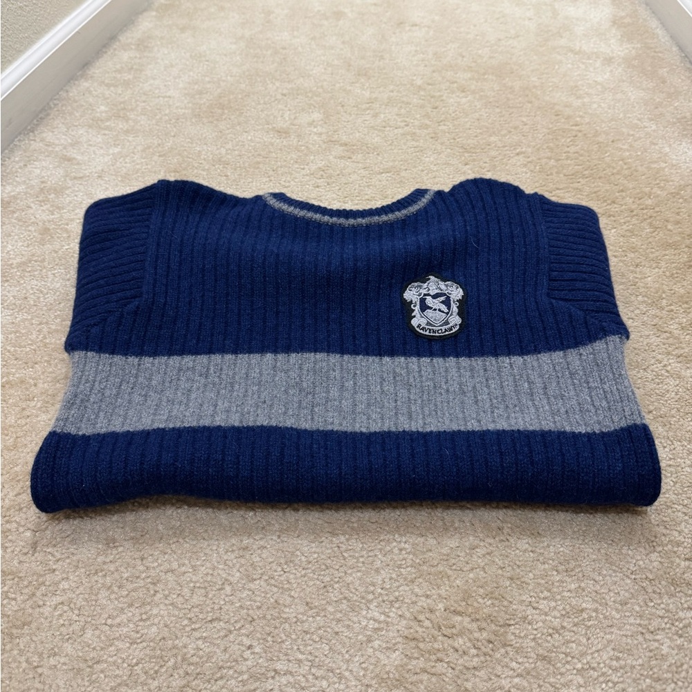 Warner Bros. Harry Potter Navy Sweater. 100% Lambswool - Picture 1 of 7